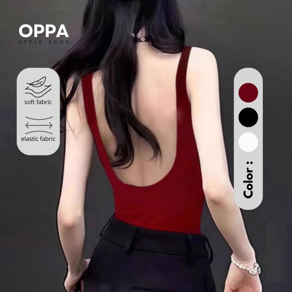 Oppa Style Shop เสื้อกล้าม Crop TT006 Korean Sport Tanktop / Tanktop Crop Sports Running Gym Yoga