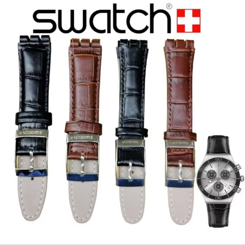 สายนาฬิกาหนัง Swatc ขนาด 21mm/19mm/17mm/24mm