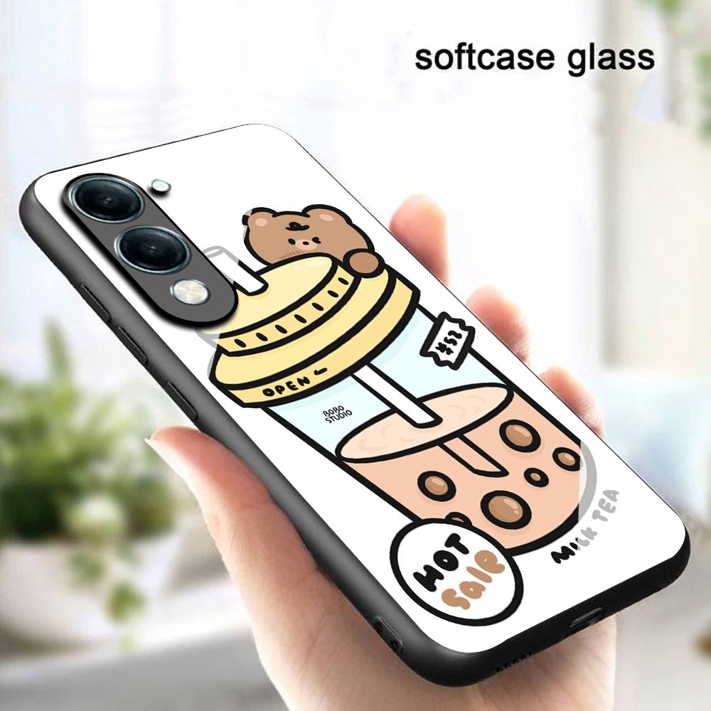 HP QQ26 Glossy Glass เคสโทรศัพท์สําหรับ Vivo Y19s 5G Y29s 5G Y19s Gt 5G Y04 Y04s Hastens.Id