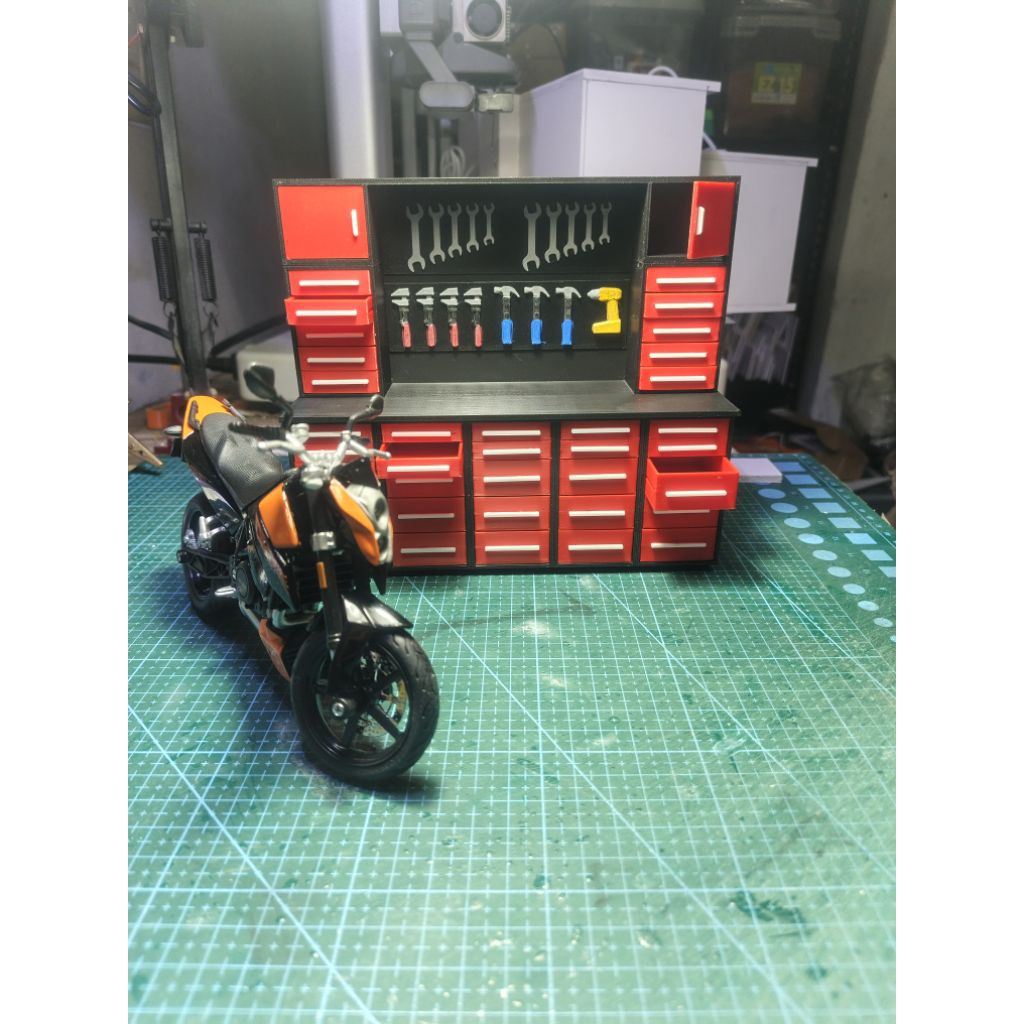 Diorama อุปกรณ์เสริมของเล่นอุปกรณ์ Rack Mechanic Scale 1:12