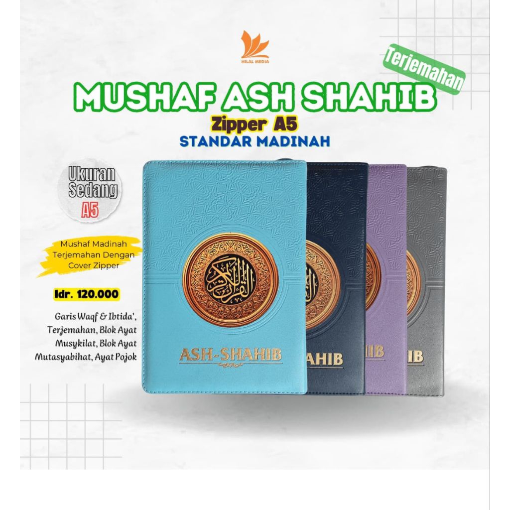MADINAH QURAN ZIPPER SIZE A5