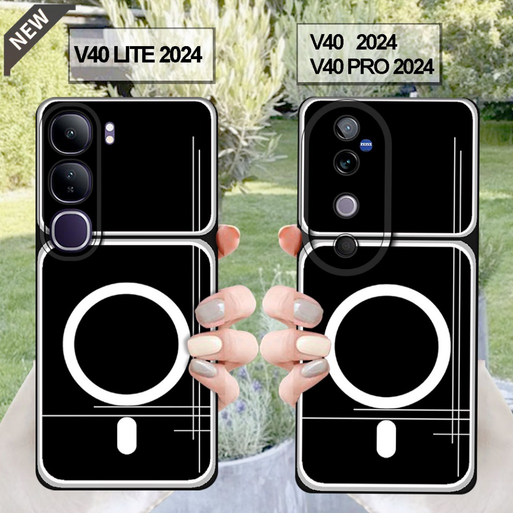 เคส VIVO V40 _เคส VIVO V40 PRO และเคส VIVO V40 LITE - เคสซิลิโคนสีดําสุดเท่ ยืดหยุ่น ใส