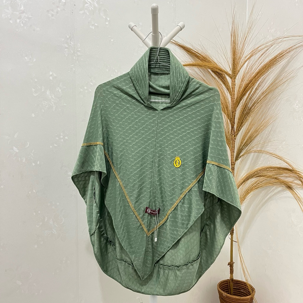 Premium Sage Series Instant Hijab (ฟรีกระเป๋า) / Sage Green Instant Hijab / Sage Hijab / Green Tea I