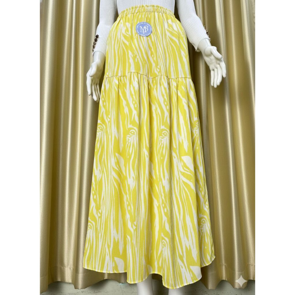 WOLFIS YORYU FLORAL SKIRT | กระโปรงดอกไม้ PATTERN | WOLFIS YORYU กระโปรงสไตล์เกาหลี