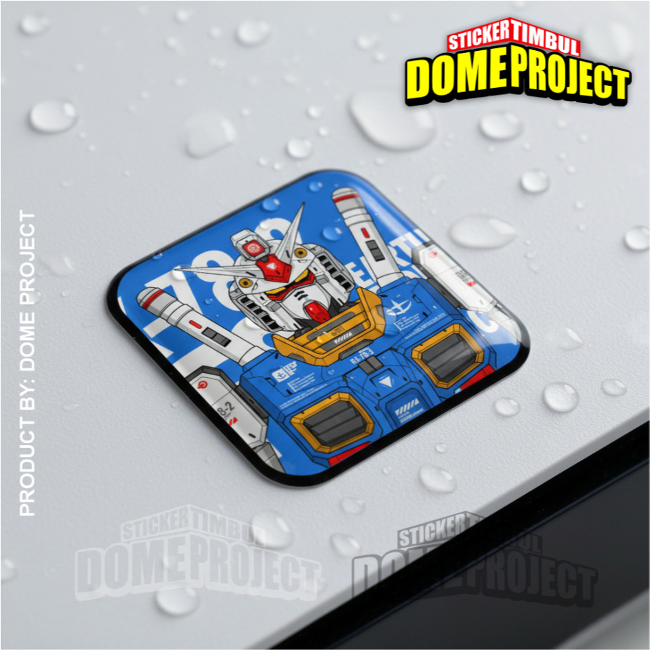GUNDAM RX-78 สติ๊กเกอร์ RAISED FLEXIBLE WATERPROOF EMBLEM