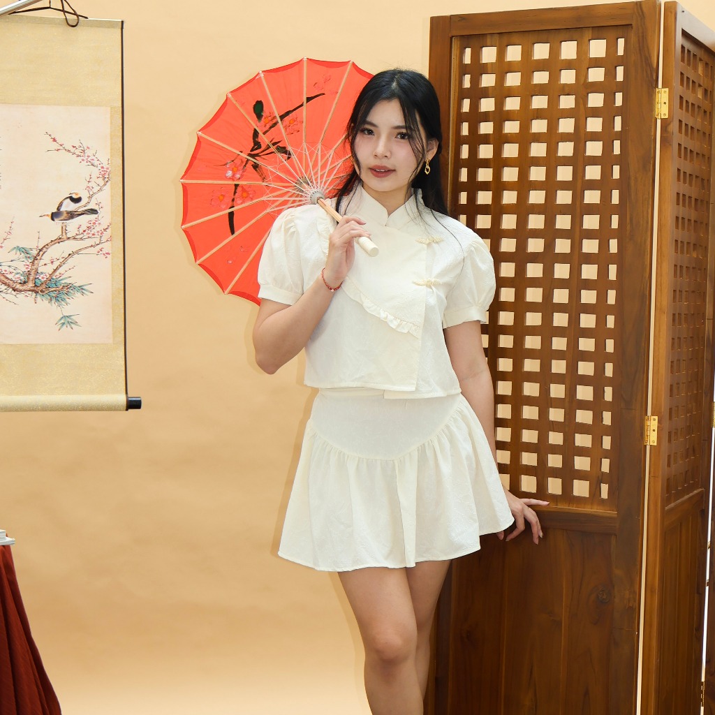 Bai Lu Cheongsam Set / ชุดตรุษจีน CNY กระโปรงผู้หญิง - เอเลนอร์
