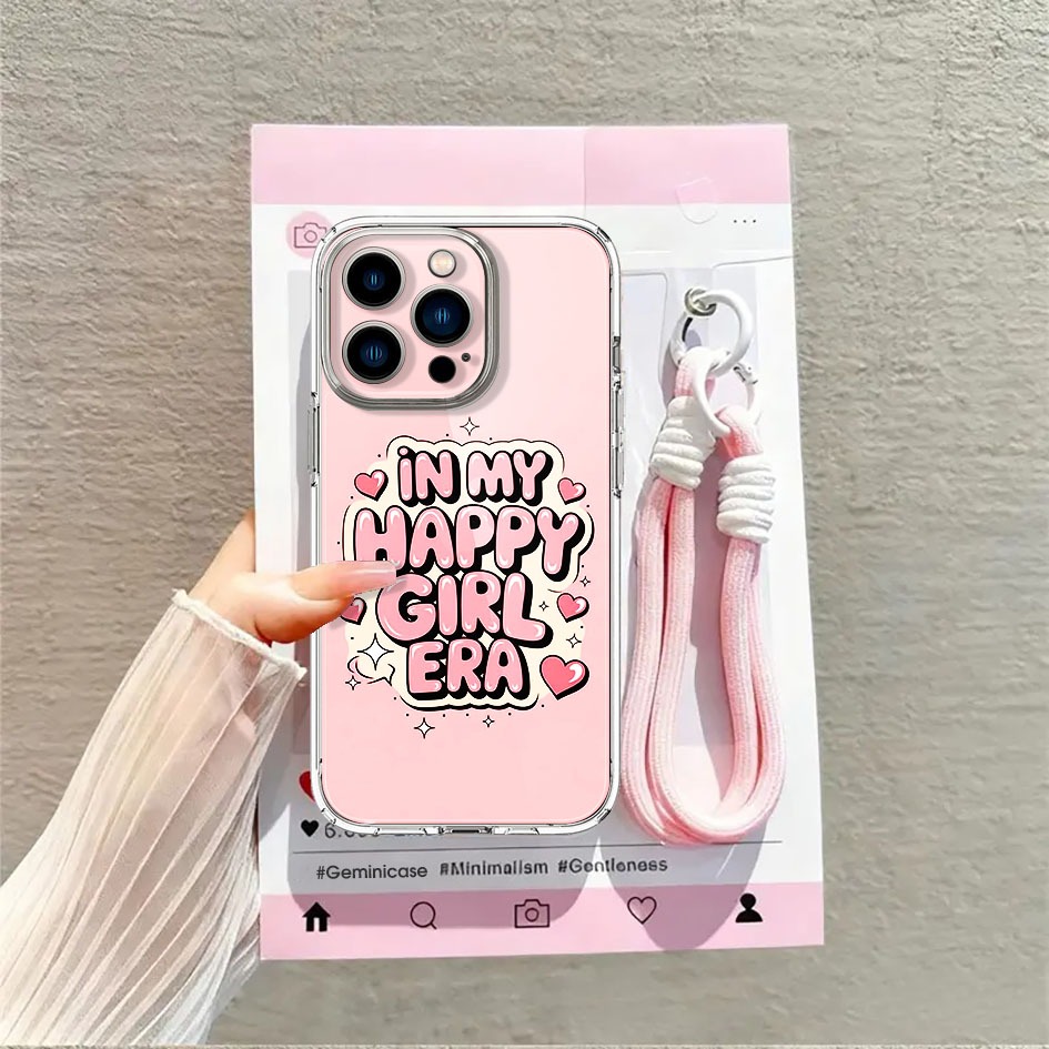PREMIUM CLEAR CASE LANYARD STRAP CLEAR COMPATIBLE สําหรับ ITEL CITY 100 S25 ULTRA S23 PLUS POWER 70 