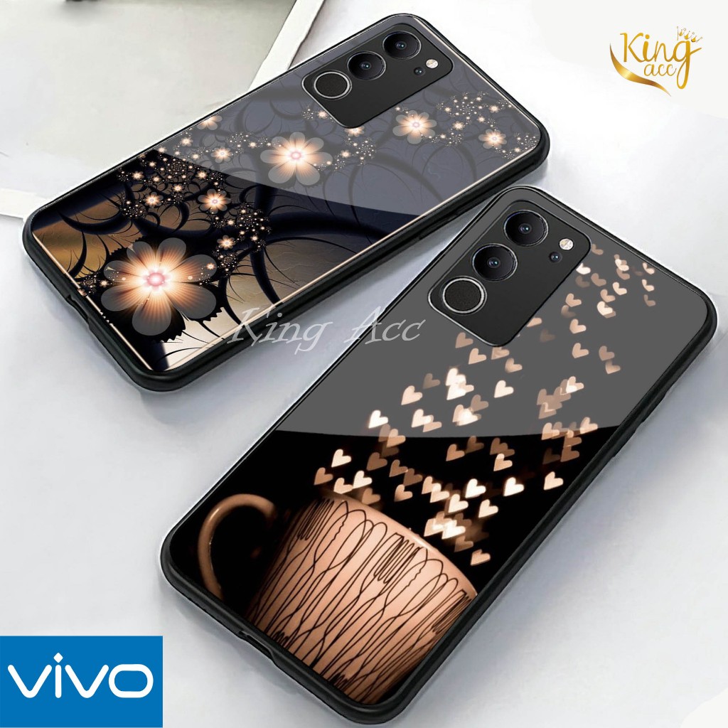 Softcase แก้ว Glitter สําหรับ Vivo V40 Lite V30E V30 V40 V50 V60 V50 Lite Y100 Y400 Y21D Y22 Y16 Y17