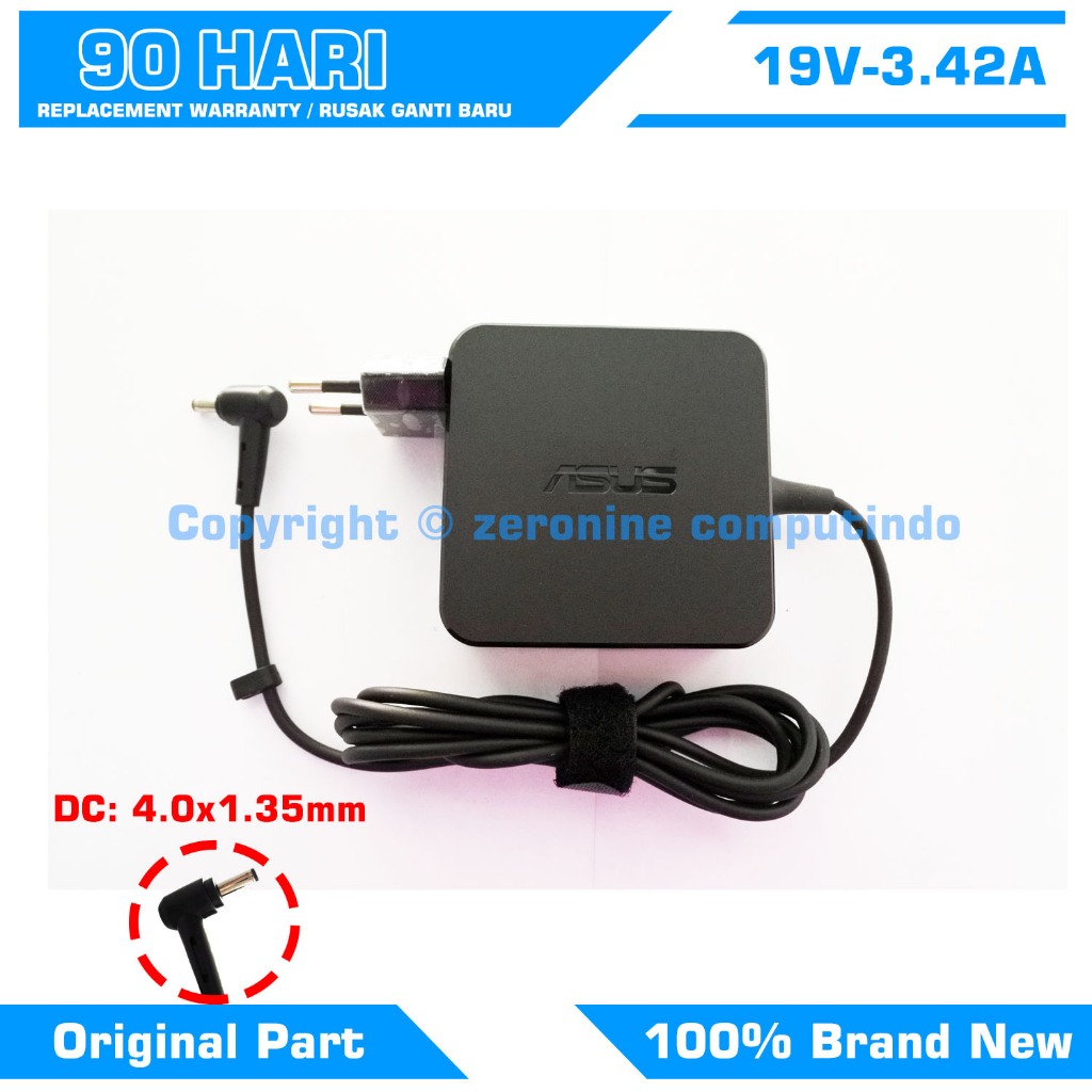 อะแดปเตอร์ชาร์จ Asus X410 X410U X507U X507UF X509 65w 3.42a 4.0*1.35 มม.