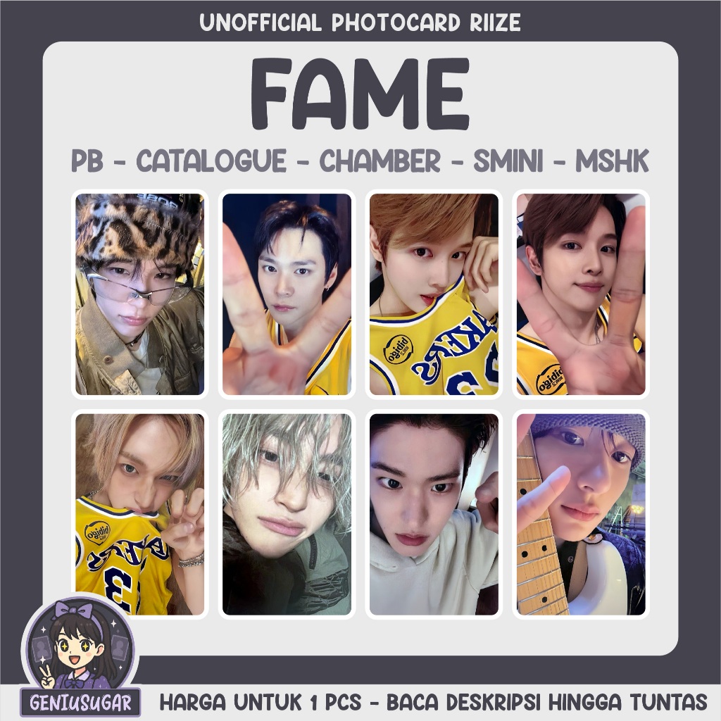 [RIZE] FAME UNOFFICIAL PHOTOCARD