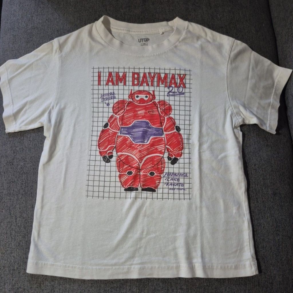 Preloved Disney Baymax Shirt Uniqlo Kids ไซส์ 120
