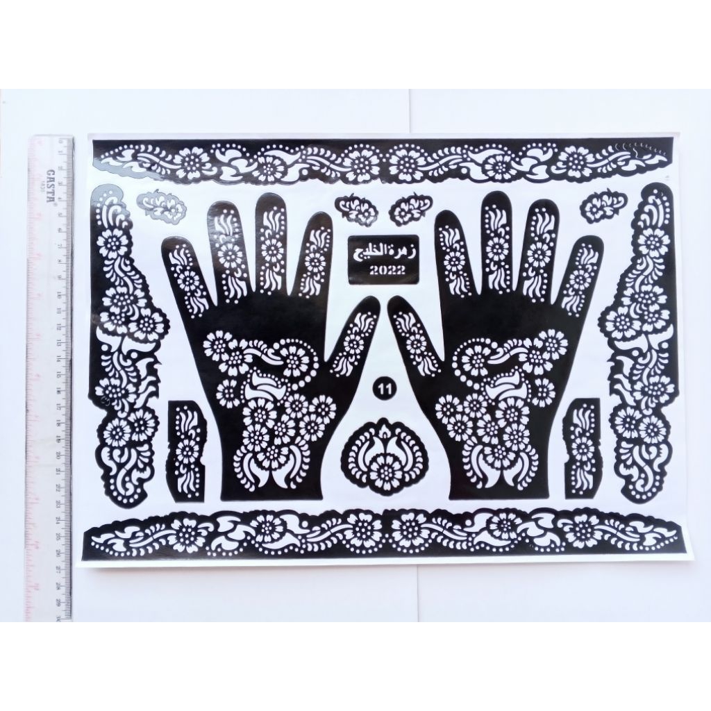 HENNA MOLD STICKERS / WEDDING HENNA MOLDS / BRIดาล HENNA MOLDS
