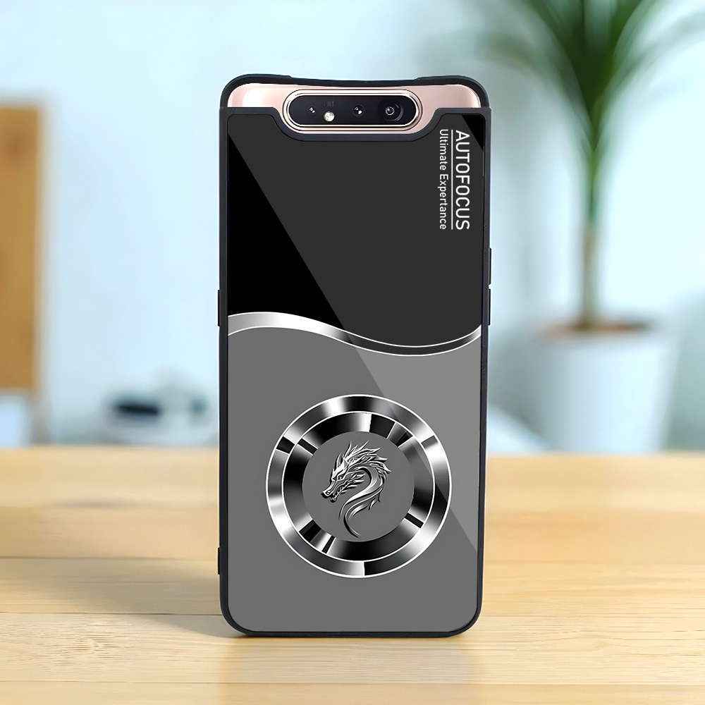 Softcase Glass Hp Terbaru Samsung A80 ซิลิโคน Hp Samsung a80 กรณี Mewah M74