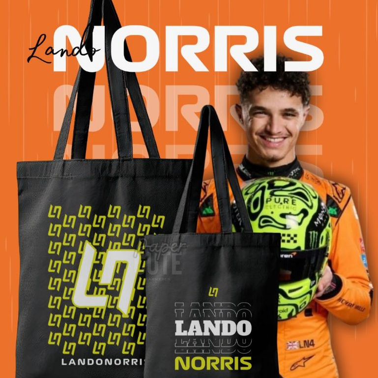 Totebag F1 Merch Nando Norris Canvas Premium