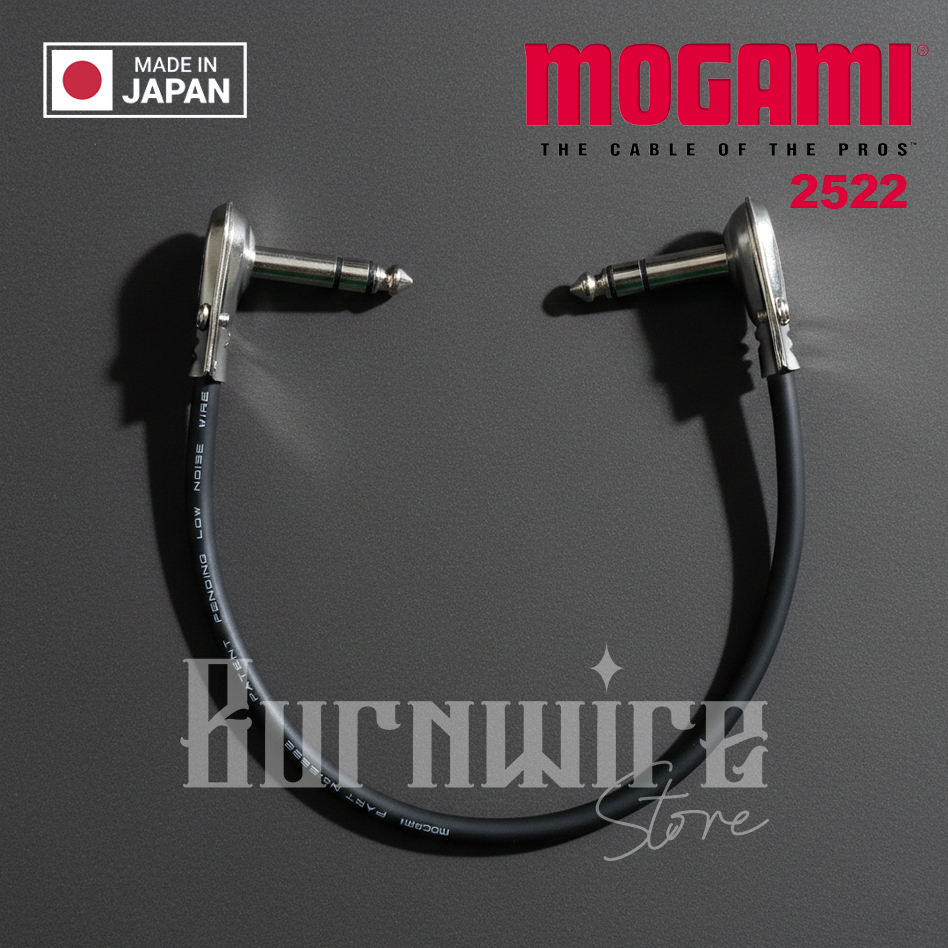 Jack (STEREO) MOGAMI 2552 Jumper Patch Guitar Effect Flat Pancake TRS (STEREO)