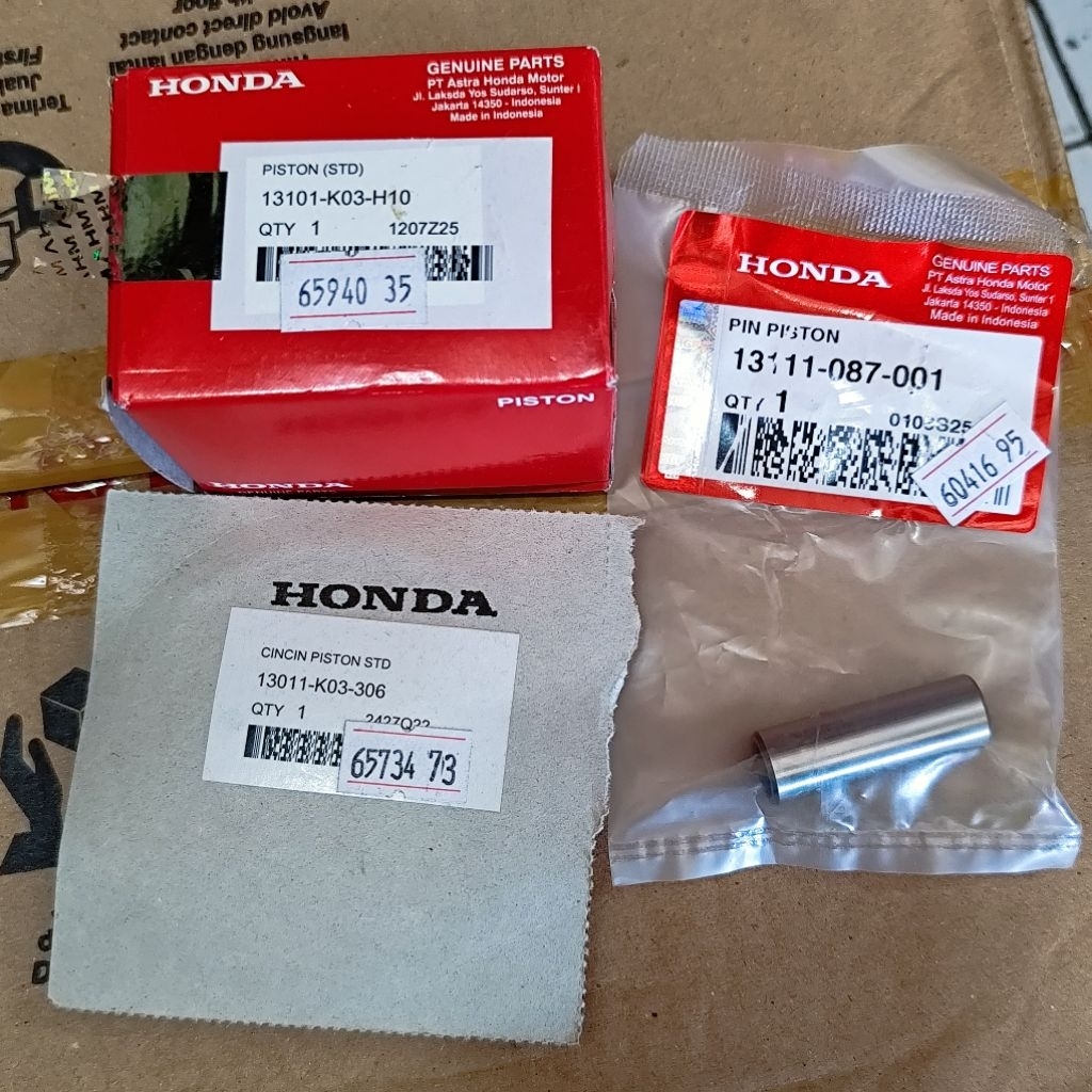 ลูกสูบ Seher Set Original OS Standard Honda Revo 110 Fi ฉีด 13101-K03-H10,13011-K03-306,13111-087-00