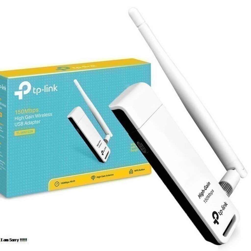 TP-LINK TL-WN722N อะแดปเตอร์ WiFi USB 150Mbps เสาอากาศที่ถอดออกได้ WPS 4dBi 4 dBi wn 722n wn722 150 