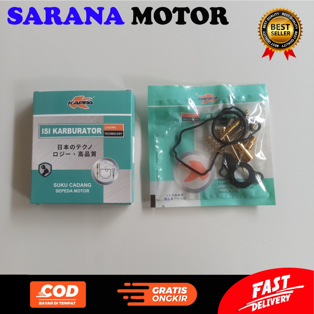 KAPPA REPAIR KIT VEGA ZR. YAMAHA JUPITER ZX 2010 5D9 CARBURETOR PARKIT - WHOLESALE ONDERDIL KAPPA