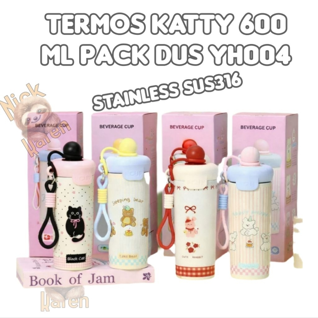 TERMOS KATTY THERMOS 600 ML PACK BOX YH004