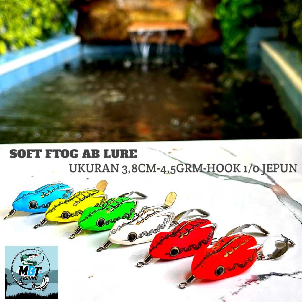 SOFT FRONG AB LURE ขนาด 3.8 ซม. น้ําหนัก 4.5GRM HOOK 1/0 KESTING BAIT