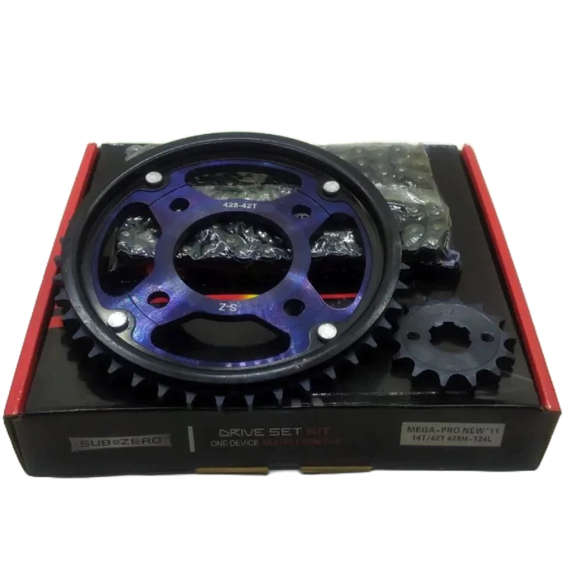 [14T/42T] GEAR / GIR SET PACKAGE SEPUH MEGA PRO NEW / OLD - CB150 VERZA - SONIC 150R - CBR 150 / CBR