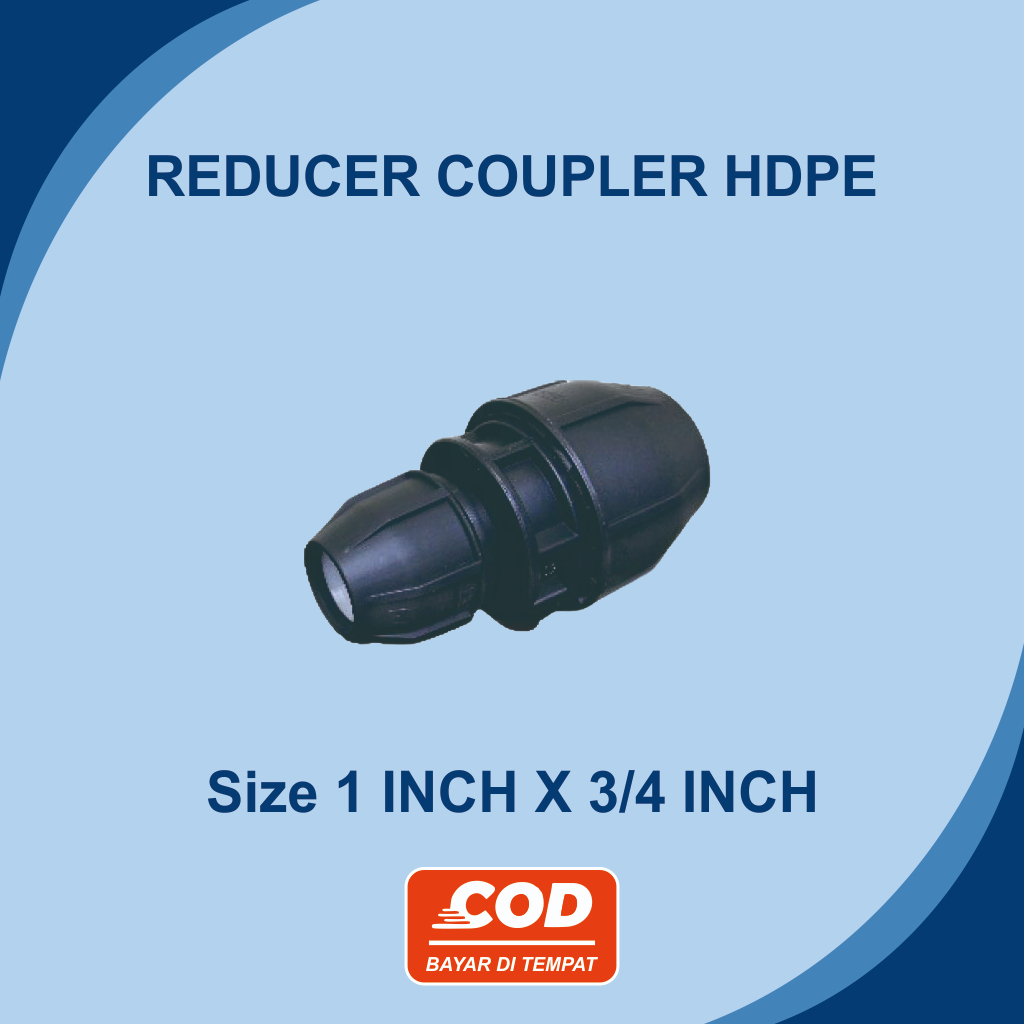 Vlock ถุงเท้า HDPE หรือลด Coupler HDPE 1 นิ้วถึง 3/4 นิ้วหรือ 32 MM X 25 MM