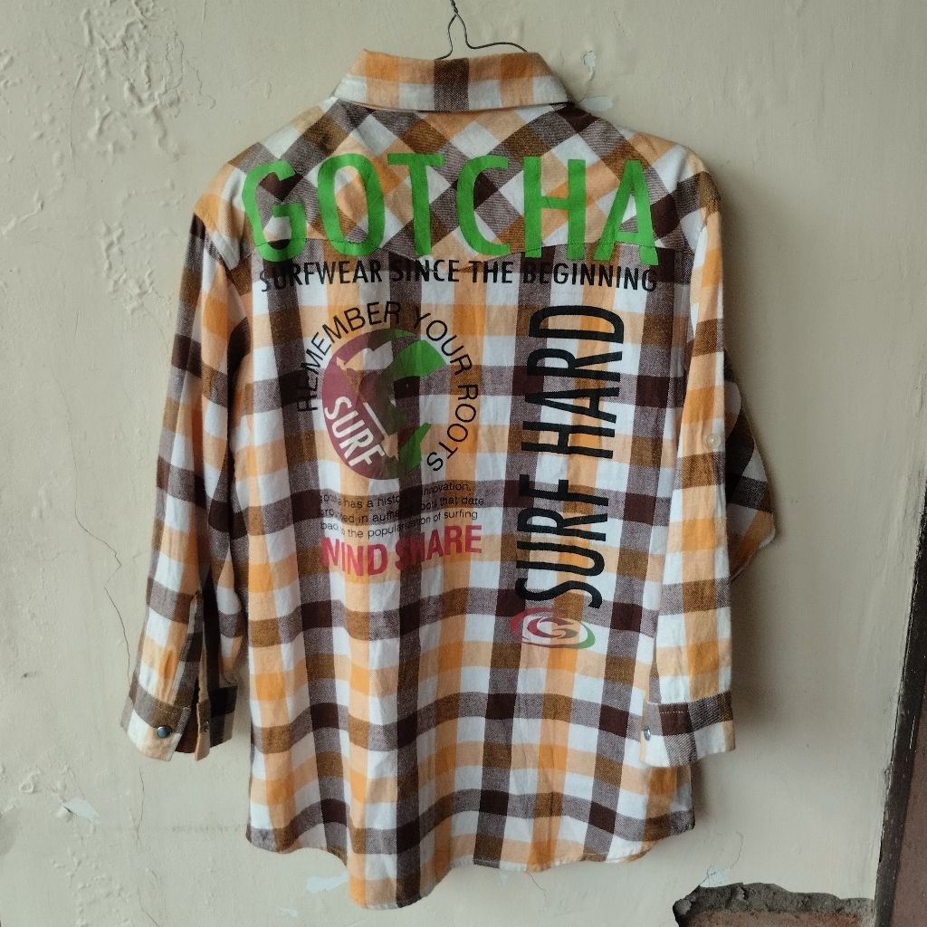 KEMEJA Original Y2k Gotcha International Denim Shirt