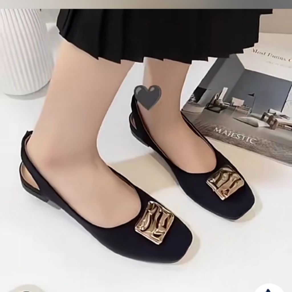 Aliya - Luciano Flat Mules รองเท้าแตะผู้หญิง Ballerina Flatshoes