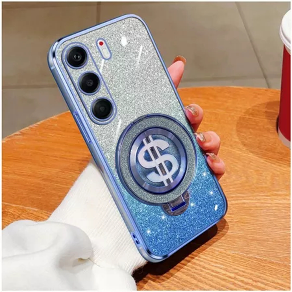 HP TECNO CAMON 40 40 PRO Glitter Dollar Ring Stand เคสชาร์จไร้สาย