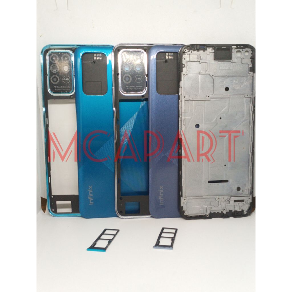HOUSING/CASING FULLSET BACKDOOR + กรอบ BAZZEL LCD + SIMTRAY INFINIX NOTE 8 X692