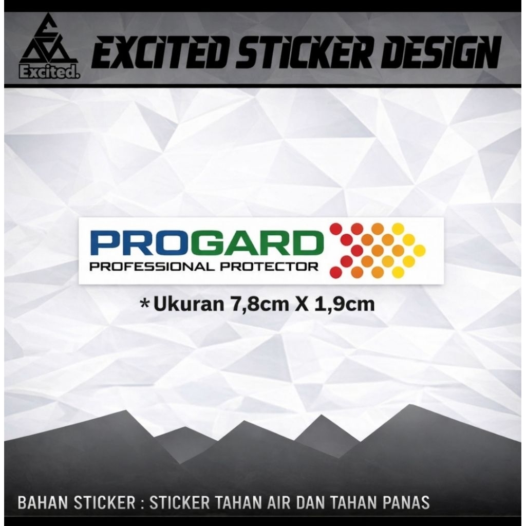 สติ๊กเกอร์ไวนิล PROGARD 7.8CM