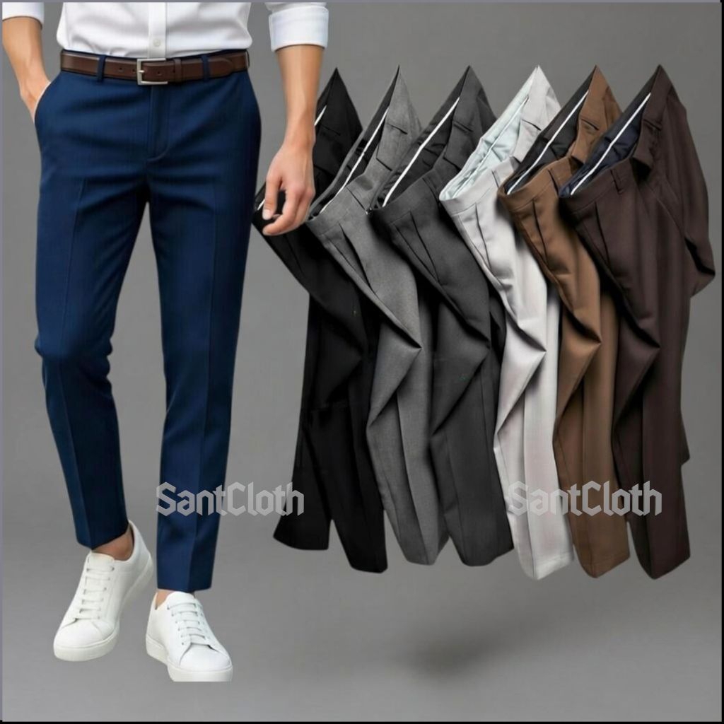 7 สีสําหรับผู้ชาย FORMAL SLIMFIT PANTS STANDARD OFFICE PANTS 27-38 STYLISH