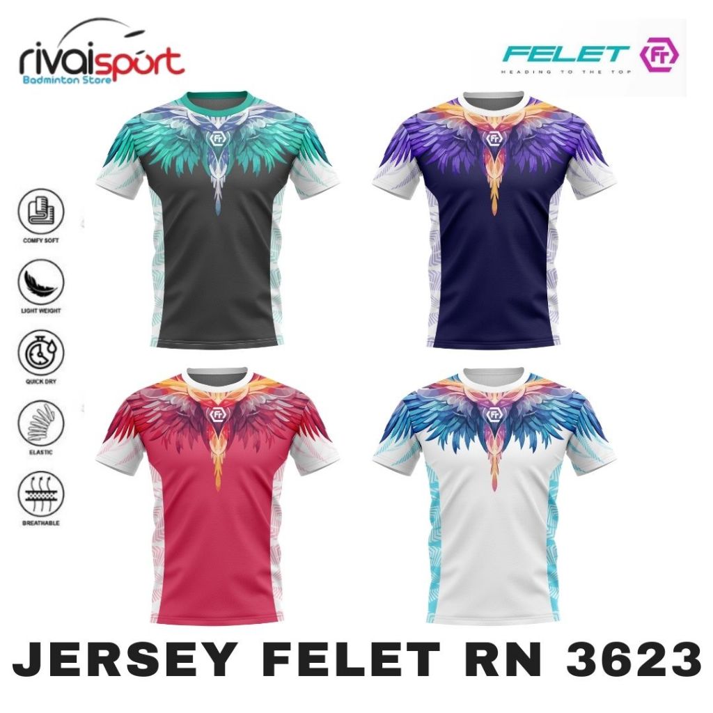 เสื้อ/เสื้อแบดมินตัน Felet RN 3623 / RN3623 ใหม่