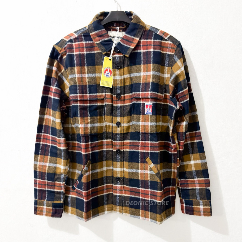 Wrangler Jacket Trucker Regular BLAZE 02P25 ต้นฉบับ
