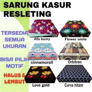 sarung kasur busa resleting semua ukuran ada tebal 30 / 25 / 20 / 15 / 10 / 5 cm sprei resleting
