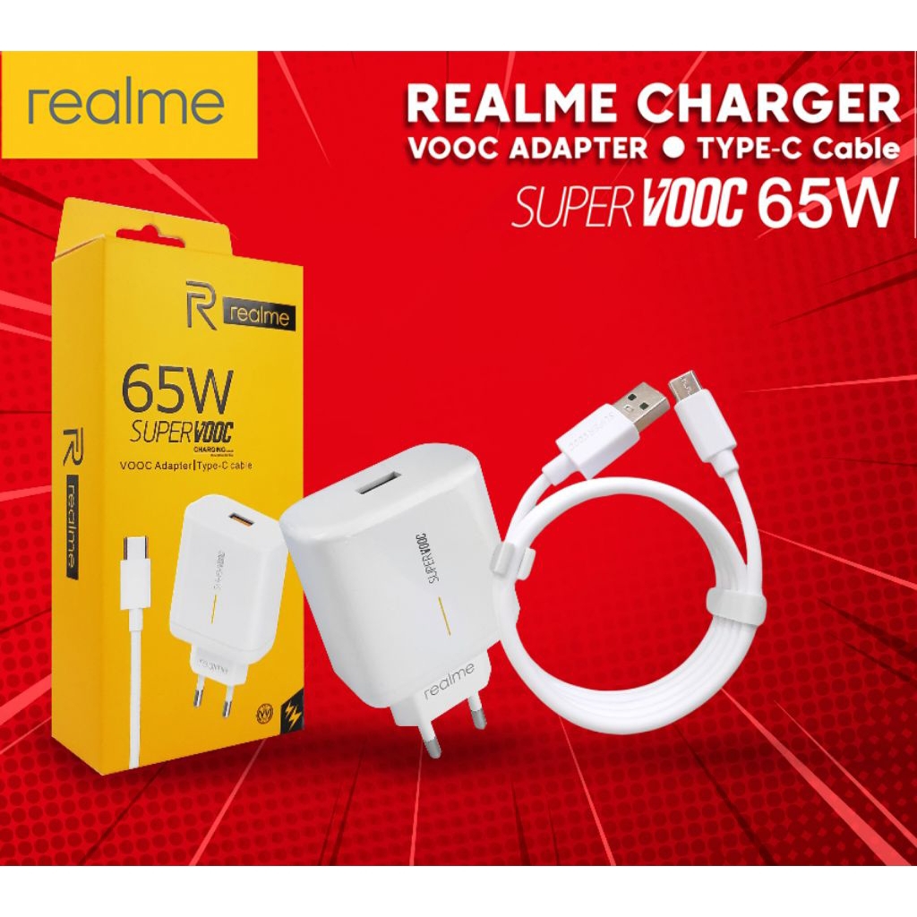 TC ADAPTER REALME 65W SUPERVOOC FAST CHARGER ต้นฉบับ