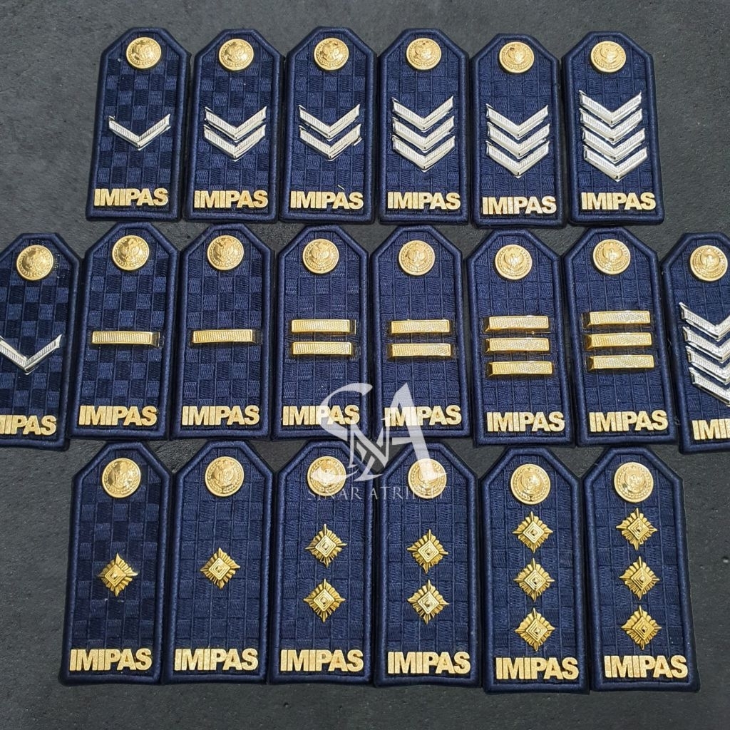 ล่าสุด Navy Pdu Kemenimipas Rank Insignia Group 2a, 2b, 2c, 2d, 3a, 3b, 3c, 3d, 4a, 4b ล่าสุด Imipas