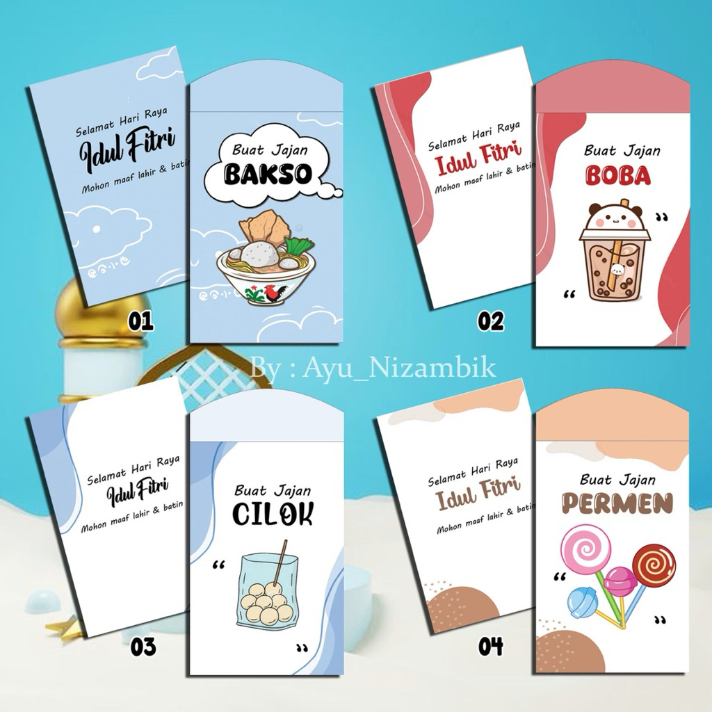 24 UNIQUE ENVELOPES/UNIQUE EID ENVELOPES/CHARACTER ENVELOPES