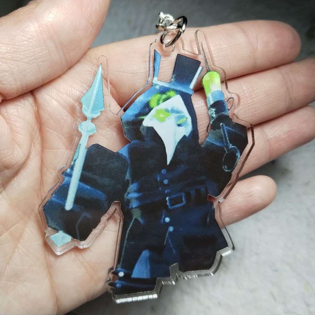 GANTUNGAN The PESTILENCE 1x1x1x1 พวงกุญแจผิวหนัง พวงกุญแจกําจัดศัตรูพืช Forsaken