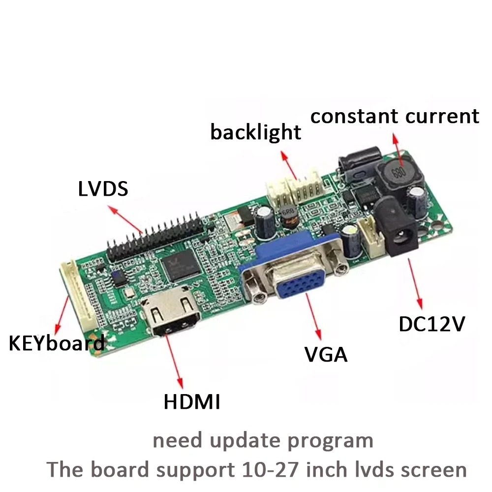 MESIN HDMI VGA Monitor เครื่องความละเอียด 1366x768 1440x900 1600x900 1680x1050 1920x1080 สําหรับ Xia