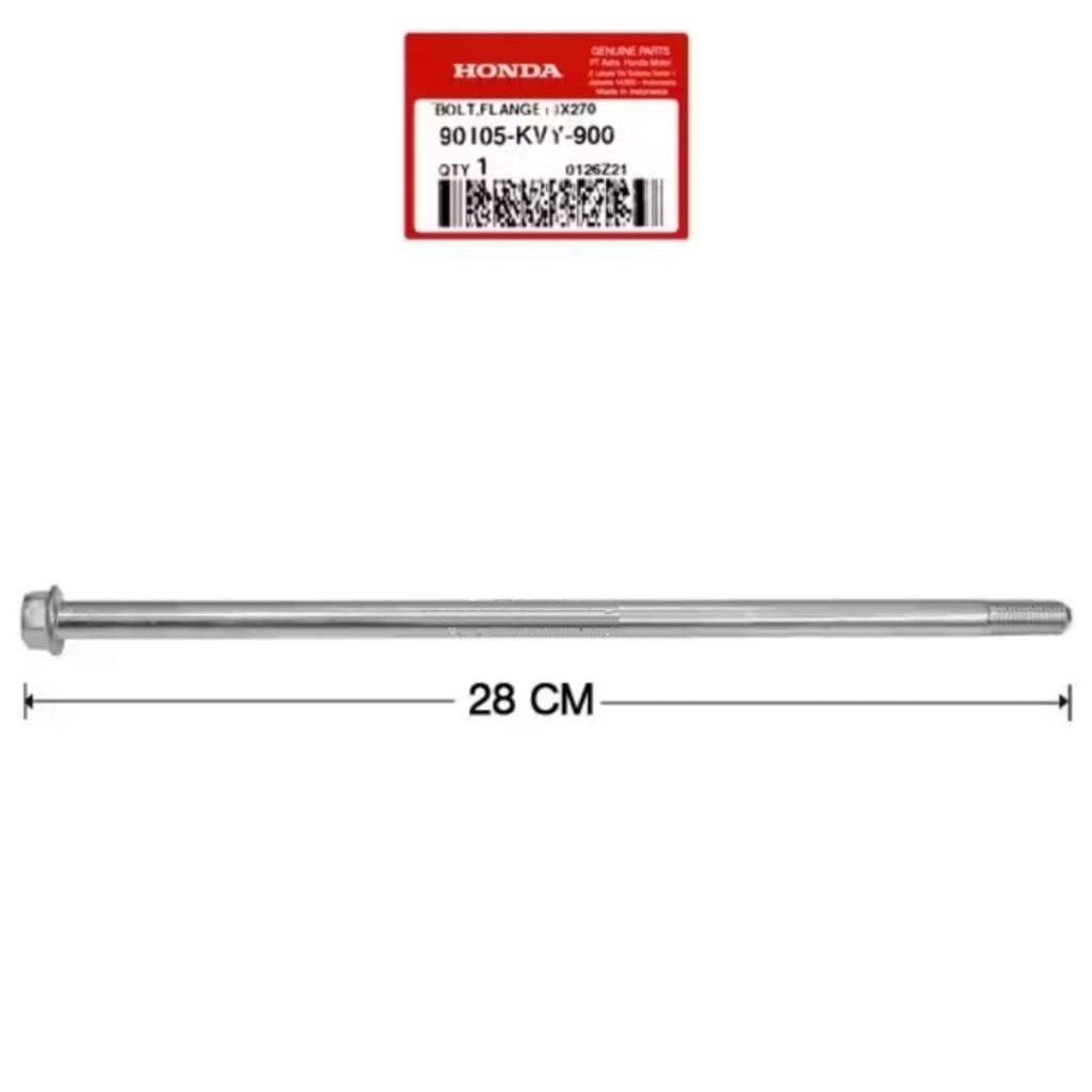 90105KVY900 Bolt Flange 10x270 As ติดตั้ง Adv 150 BeAT K25G PCX 150 Scoopy K93 Vario 125 SH 150 ของแ