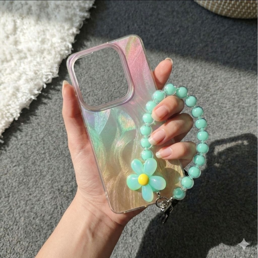 Shimering Glossy Case + Charm XIAOMI Redmi A1 A2 A3 9A 9C 9T 10A 10C 10 4G 12 4G 12C 13 3C