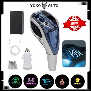 Yoko Auto Knop Tuas Perseneling Mobil Manual Otomatis Premium/Gigi Mobil Mewah Diamond + Lampu
