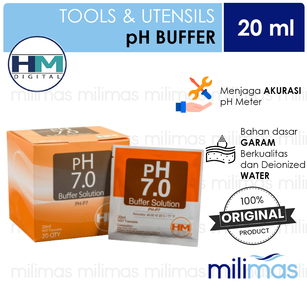 HM Digital - pH Buffer Calibration Solution 7.0 - น้ํายาสอบเทียบ pH 7.0 ดั้งเดิม