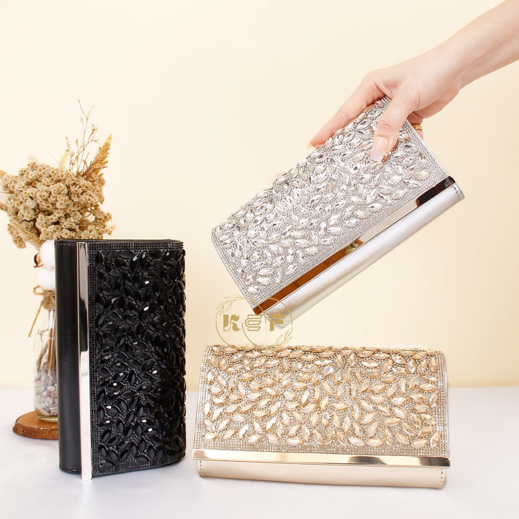 KEF Womens Party bag Briel 1141/ Elegant Wedding CLUTCH Partybag Eveningbag Shangjit bag -1141