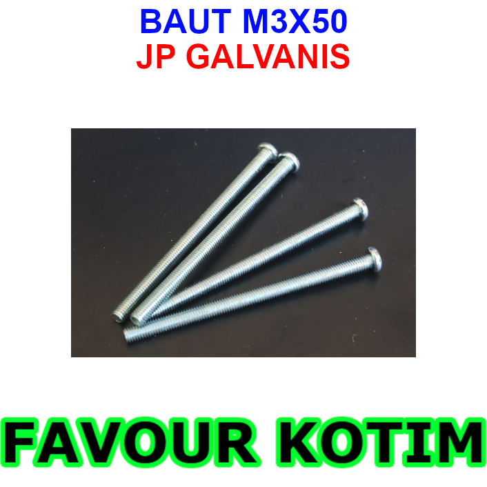 สีขาว JP BOLT M3X50 3MM X 50MM 3 MM FVKOTIM