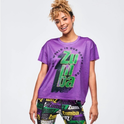 PURPLE CREWNECK TOP ผลิตในตาข่าย