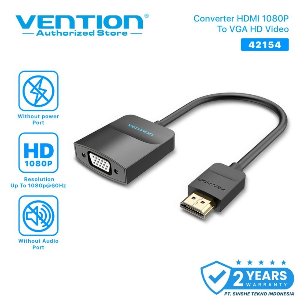 Vention Converter HDMI เป็น VGA Power Adapter - 42154
