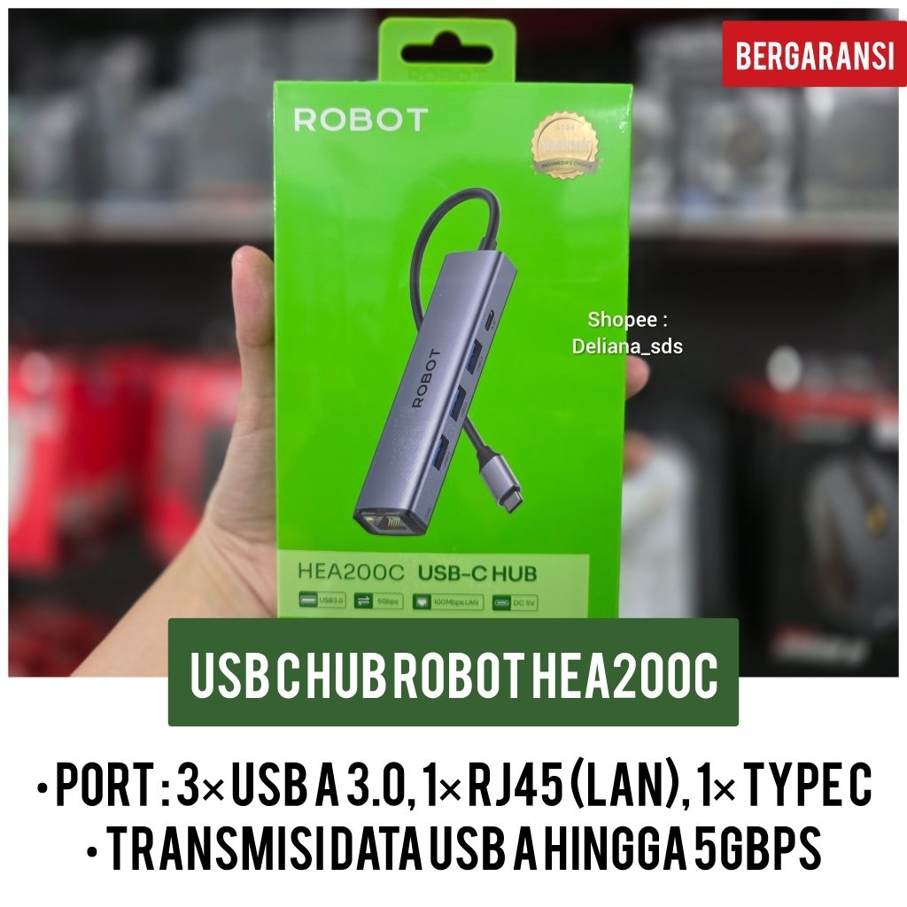 Usb C Hub Robot HEA200C อย่างเป็นทางการ รับประกัน 1 ปี Type C Hub Type C Hub
