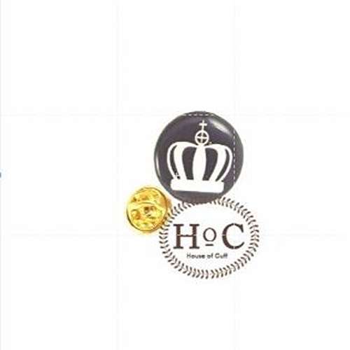 เข็มกลัดปก Houseofcuff CIRCLE BLACK CROWN PIN